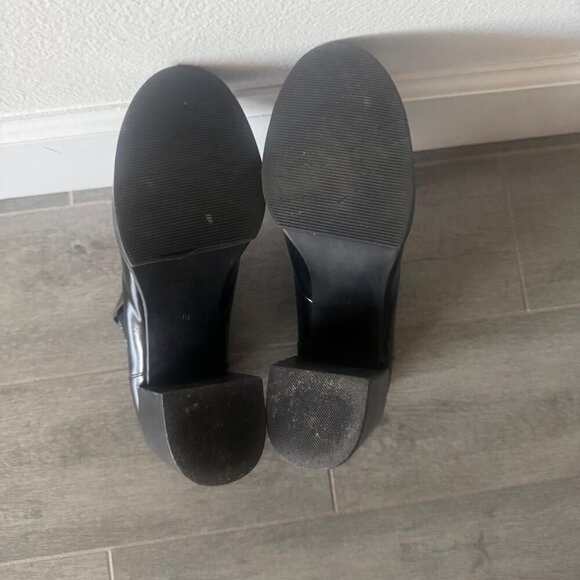 Cheap Monday Black Leather Platform Heel Boots | Size 8.5 - Picture 4 of 5